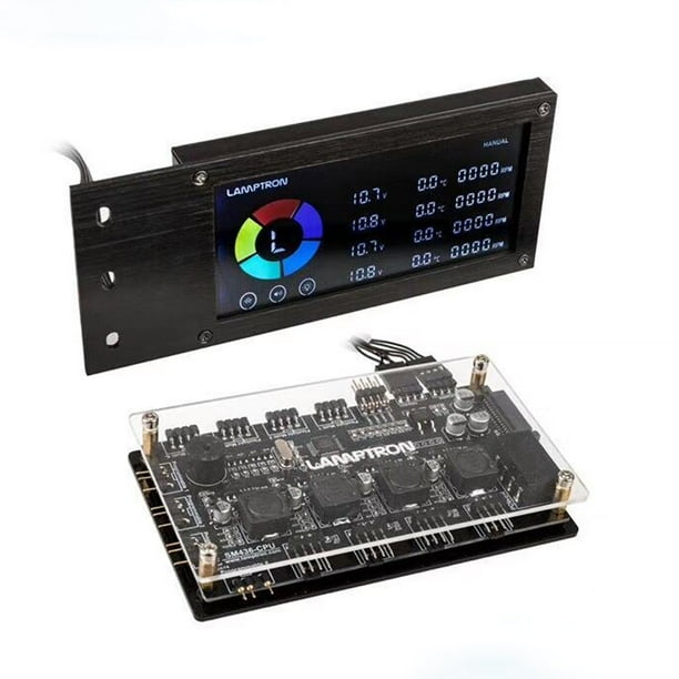 Lamptron SM436 PCI Fan Controller Hub, RGB Display
