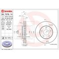 thumbnail image 2 of Brembo 09.7376.11 BRAKE ROTORS Fits select: 1998-2005 BUICK LESABRE CUSTOM, 1997-2005 BUICK CENTURY CUSTOM, 2 of 2