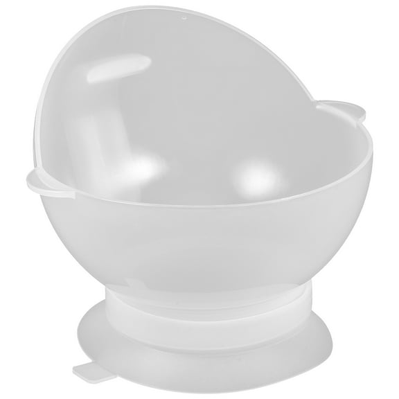 Nicehomfit Elderly Assistant Bowl For Mealtime Adaptive Eating Utensils Non Slip White PP Silicone 1Pack
