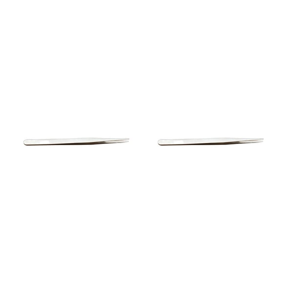 Vogacara Pinzas para pestañas, pinzas para cejas curvadas antiestáticas de acero inoxidable, multiusos, flexibles, resistentes al desgaste, suministros once 2piezas Vogacara CBP367193