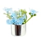 thumbnail image 1 of Modelo en miniatura de casa de muñecas, maceta, accesorio de fotografía, adornos para casa de muñecas en maceta flor azul claro, 1 of 9