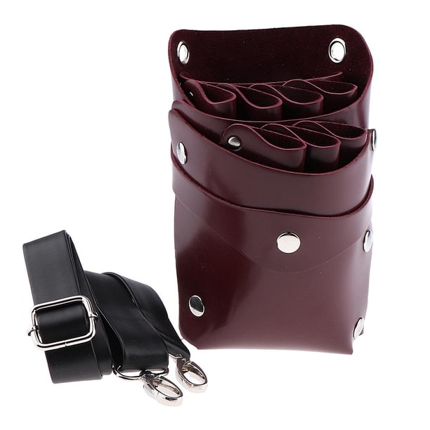 Tijeras de corte de pelo de peluquería de PU, tijeras de corte de pelo, bolsa de , para salón Colcomx Estuche para tijeras
