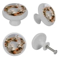 thumbnail image 4 of Easter Fluorescent Drawer Pulls with Screws: Round Knobs, 4-Pack, Glow-in-the-Dark, Suitable for Cabinets, Wardrobes, Dressers - Furniture Decor, 4 of 6