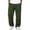 Dark Green, variant on Men's Corduroy Straight Leg Pants, Relaxed Fit Trousers with Elastic Waist and Patch Pockets, for Daily Wear Street Style and Casual Outings Black M