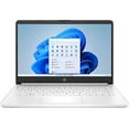 thumbnail image 7 of HP Laptop 14” HD LCD, Intel Celeron N4120, 64GB eMMC, 4GB RAM, Windows 11 Home (S mode), Snowflake White, 14-DQ0052DX, 7 of 7