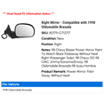thumbnail image 2 of Right Mirror - Compatible with 1998 Oldsmobile Bravada, 2 of 2