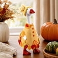 thumbnail image 6 of Aurorax Thanksgiving Desk Goose Outfit 7 inch,Small Desk Goose Clothes Set for Mini Magnetic Goose Statue,Fall Hand-Knitted Maple Leaf Printed 7in Desk Goose Outfits for Office Home Decor, 6 of 7