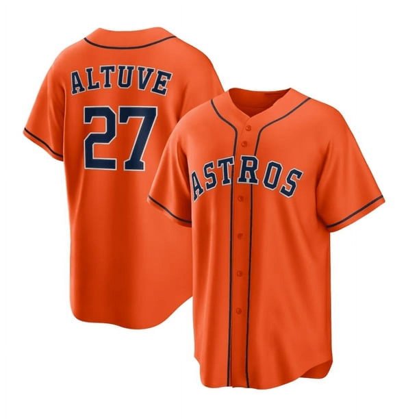 Camiseta de béisbol de los Astros de Houston para hombre ALTUVE 27# BREGMAN 2# Réplica para adultos Nombre del jugador Camiseta deportiva XL