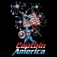 thumbnail image 2 of Men's Marvel Captain America Fireworks Graphic T-Shirt, 2 of 5