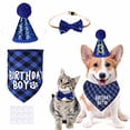 thumbnail image 1 of Methold Conjunto de decoración para fiesta de celebración de cumpleaños de perro, decoración para fiesta de cumpleaños de amigo peludo, Suministros para perros, 1 of 6
