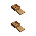 thumbnail image 1 of Toystoory Bamboo Soap Box Sturdy Convenient Soap Container Storage Bathtub Accessories Dish Waterproof Dish Rack Shower Durable for Hotel Como se muestra 2piezas Toystoory CBP585659, 1 of 5