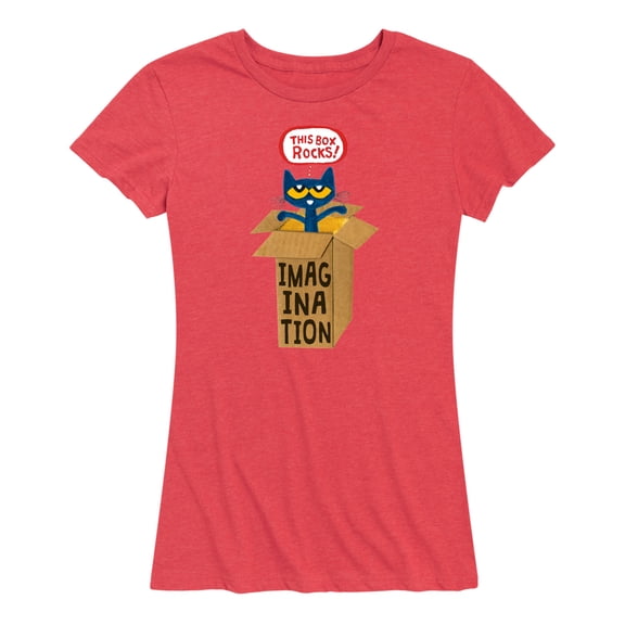 Pete The Cat - Pete In Imagination Box - Women's Short Sleeve Graphic T-Shirt