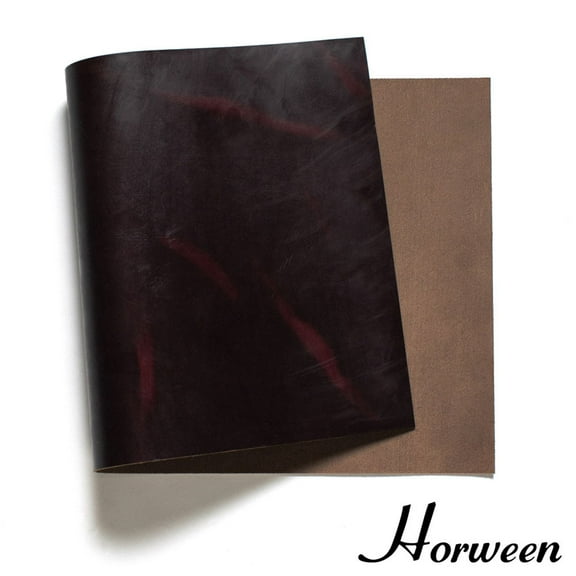 Horween Chromexcel Leather Panel, Burgundy