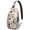 White-9, variant on Teen Sports Sling Bag Shoulder Backpack with Softball Print, Mesh Sides Perfect Gift for Boys, Young Players
