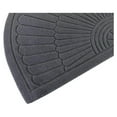 thumbnail image 5 of Half Round Doormat, Gray, Outdoor Indoor Rug - 30x18 inches, Non Slip, High Traffic, Absorbent, Modern Design, 5 of 7