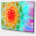 thumbnail image 2 of Pétales Fractals Rouges Pissenlit - Impression sur Toile Florale, 2 of 4
