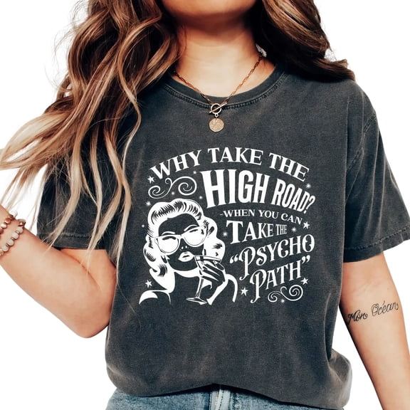 AQOCRITIK Sassy Graphic Tee – Women’s Oversized Short-Sleeve T-Shirt, Casual Printed Trendy Tee, Daily Wear Fashion Shirt