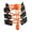 Orange, variant on 2 pair(4pcs) Elastic Shoe Laces-No Tie Shoe Laces for Kids Adults-Stretch Tieless for Sneakers