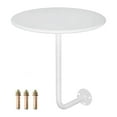 thumbnail image 4 of Siruishop Pub Dining Table Small Side Table Round Table for Bedside Home Office White, 4 of 8