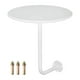thumbnail image 4 of Mesa de bar, mesa redonda, compacta, minimalista, para mostrador de bebidas, escritorio de pared, escritorio de café Blanco, 4 of 9