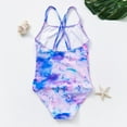thumbnail image 5 of Zhuashum girls' swimwear 11-12 Years Colorful Triangle Print One Piece Bathing Suit Sleeveless Quick Dry Beach swimsuit Adorable playsuit, 5 of 9