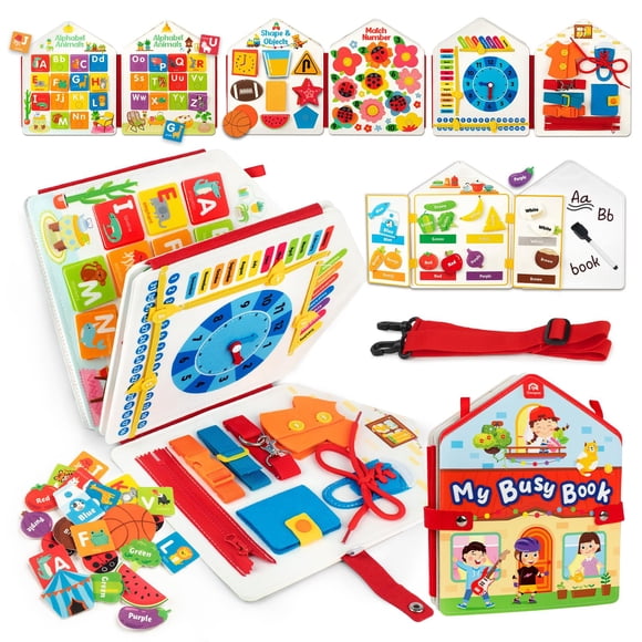 Activity Busy Book Coogam para niños pequeños Felt Montessori de 3 a 5 años