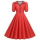 thumbnail image 1 of WILLBEST Vestidos para Mujer Verano Vestido Informal de Lunares de Manga Corta de Los Años 50 para Fiesta de Noche y Graduación Vestidos para Mujer Grande​​, 1 of 3