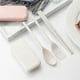 thumbnail image 1 of Juego de vajilla plegable para estudiantes y uso al aire libre | Kit de comida portátil de 3 piezas: tenedor, cuchara, palillos, caja de almacenamiento | Material duradero, fácil de limpiar, no, 1 of 5