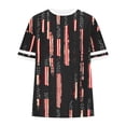 thumbnail image 5 of WPPGONE USA T Shirt for Women Plus Size Crewneck Short Sleeve Summer Casual Loose Fit Patriotic Tops 4th of July Graphic Tee American Flag Stars Stripes Red White and Blue Outfits, 5 of 6