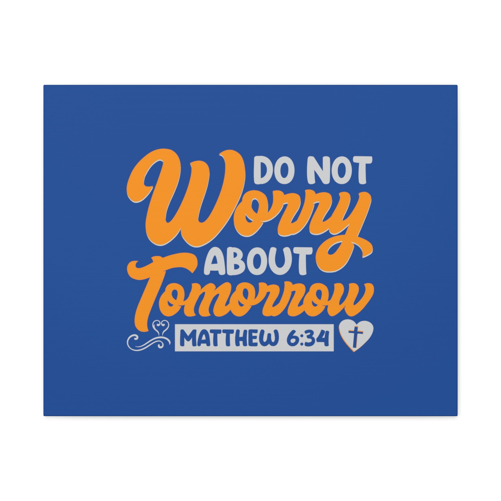 Scripture Walls Do Not Worry Matthew 6 34 Blue Orange Bible Verse scripture-walls-do-not-worry-matthew-6-34-blue-orange-bible-verse