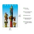 thumbnail image 2 of Berne - Capital of Switzerland - Old Town Fountain Statues - Vintage Travel Poster by Hans Hartmann c.1949 - 8 x 12 inch Vintage Metal Tin Sign, 2 of 4