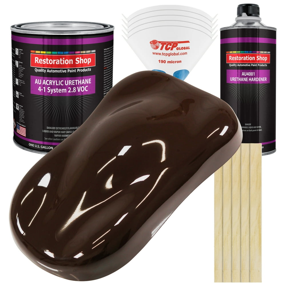 Restoration Shop Dark Brown Acrylic Urethane Auto Paint Complete Gallon