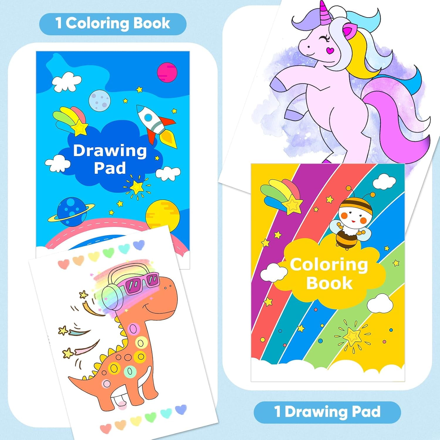 Coloring Set for Adult, Cute Preppy Stuff, 149-Pack Sketching Drawing Supplies Kits Painting Art Set, Pad, Book, Crayons, Pastels, Pencils, Pens