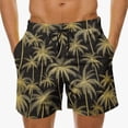 thumbnail image 3 of UVEASISHA Men's Big and Tall Swimwear Summer Palm Tree Print Tropical Swim Trunks Loose Fit Drawstring Quick Dry Board Shorts with Pockets Multicolor L, 3 of 6