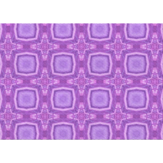 Ahgly Company Machine Washable Indoor Rectangle Transitional Violet Purple Area Rugs, 5' x 7'