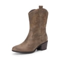 thumbnail image 1 of Bota DREAM PAIRS DWUMMB2505 Media Caña Bordada Camel Talle 6, 1 of 7