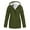 Green, variant on Women's Plus Velvet Outdoor Solid Color Waterproof Ski Jacket Warm Winter Snow Coat Mountaineering Hooded Coat