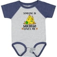 thumbnail image 3 of Inktastic Someone in San Diego Loves Me Boys or Girls Baby Bodysuit, 3 of 5
