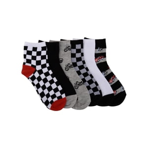 Wonder Nation Boys Graphic Crew Socks, 6 Pack