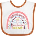 thumbnail image 3 of Inktastic Handpicked for Earth by My Great Grandpa in Heaven Rainbow Boys or Girls Baby Bib, 3 of 4