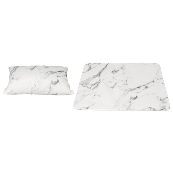 Oreiller à Main, Nail Art Coussin Nettoyage Pratique PU Cuir à la Mode Confortable Toucher Ferme Fermeture Éclair pour Nail Shop pour les Artistes de l'Ongle