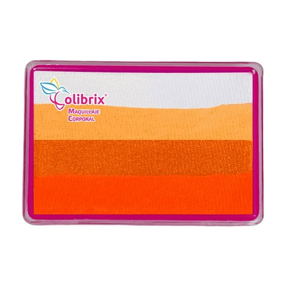 Arcoíris sirena naranja 50gr Colibrix