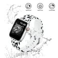 thumbnail image 4 of WFEAGL Silicone Sport Strap Apple Watch Bands with Case 38mm White Leopard Print, 4 of 8
