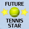 thumbnail image 2 of CafePress - Future Tennis Star Body Suit - Baby Light Bodysuit, Size Newborn - 24 Months, 2 of 4