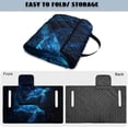thumbnail image 6 of Pzuqiu Golf Cart Seat Cover 4 Front Pockets Polyester, Compatible with Outdoor Golf Carts, for EZGO Club Cars Yamaha, Neon Sea Turtle, 6 of 9