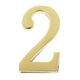 thumbnail image 2 of Almencla 5xGolden Metal Digital Door Numbers Plaque Cast Mailbox House Outdoor Number 2 5 Pcs, 2 of 7