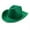 Green, variant on SwiftWear Plain Felt Cowboy & Cowgirl Hat for Men, Women, and Teens - Western Cowboy Hat for Casual St. Patricks Party