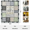 thumbnail image 2 of Christian Gifts for Men Women Blanket 60"x50" - Inspirational Religious Birthday Gifts - Baptism Confirmation Gifts for Boys Men Women - Catholic Spiritual Gifts for Men Women, 2 of 6