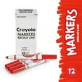 thumbnail image 2 of Crayola 12 Count Original Bulk Markers, Red, 2 of 3