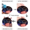 thumbnail image 2 of FMSHPON Independence Day American Flag Set of 4 Round Coaster for Drinks, Absorbent Ceramic Stone Coasters Cup Mat with Cork Base for Home Kitchen Room Coffee Table Bar Decor, 2 of 6